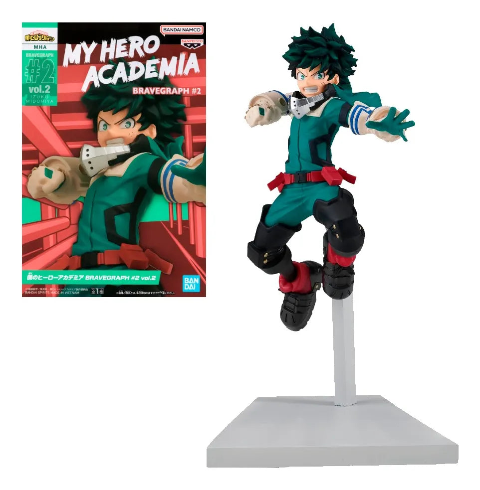 Banpresto - My Hero Academia - #2 vol.2 Izuku Midoriya, Figura Bravegraph de Bandai Spirits